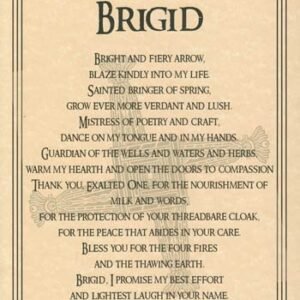 Brigid Parchment Poster 8 1/2" x 11"