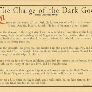Dark God Poster 8 1/2" x 11"