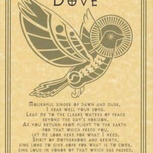 Dove Prayer Poster 8 1/2" x 11"