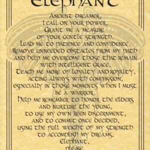 Elephant Prayer Poster 8 1/2" x 11"