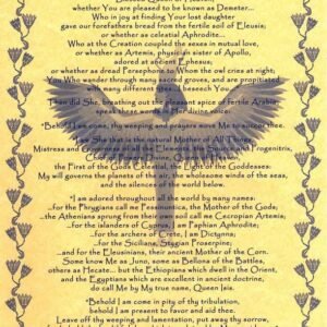 Epiphany Of Isis Poster