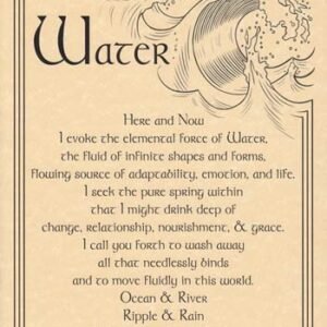 Water Evocation Poster 8 1/2" x 11"