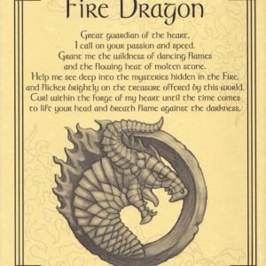 Fire Dragon Poster 8 1/2" x 11"
