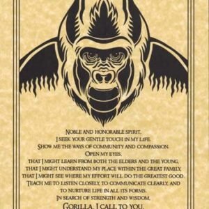 Gorilla Prayer Poster 8 1/2" x 11"