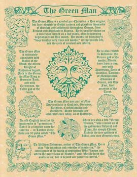 Green Man Poster 8 1/2" x 11"