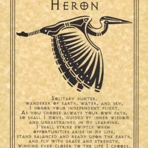 Heron Prayer Poster 8 1/2" x 11"