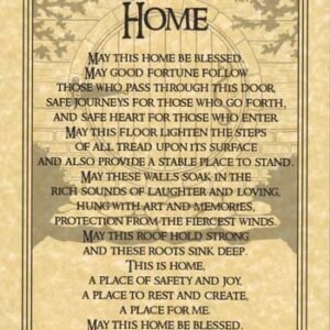 Home Blessing Poster 8 1/2" x 11"