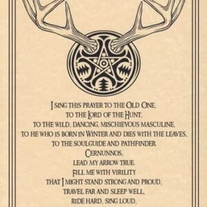 Horned Lord Parchment Poster 8 1/2" x 11"