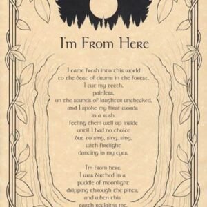 I'm From Here Poster 8 1/2" x 11"