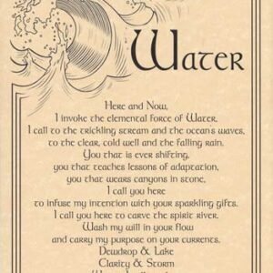 Water Invocation Poster 8 1/2" x 11"