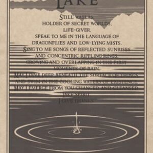 Lake Prayer Poster 8 1/2" x 11"