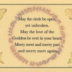 May The Circle Be Open Yet Unbroken Poster 8 1/2" x 11"
