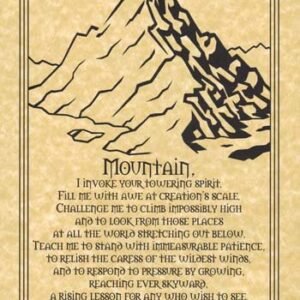 Mountain Prayer Poster 8 1/2" x 11"