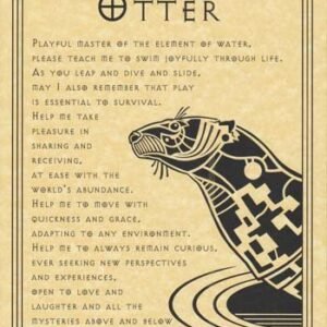 Otter Prayer Poster 8 1/2" x 11"