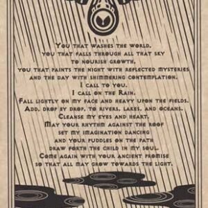 Rain Prayer Poster 8 1/2" x 11"