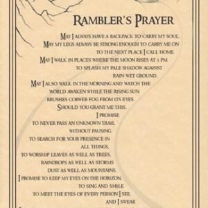 Rambler's Prayer Poster 8 1/2" x 11"