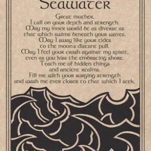 Seawater Prayer Poster 8 1/2" x 11"