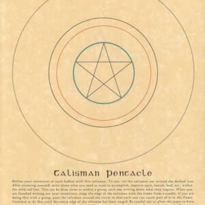 Talisman Pentacle Poster 8 1/2" x 11"