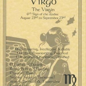 Virgo Zodiac Poster 8 1/2" x 11"