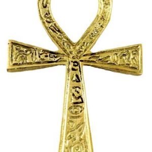 2 3/8" x 4" Brass Ankh