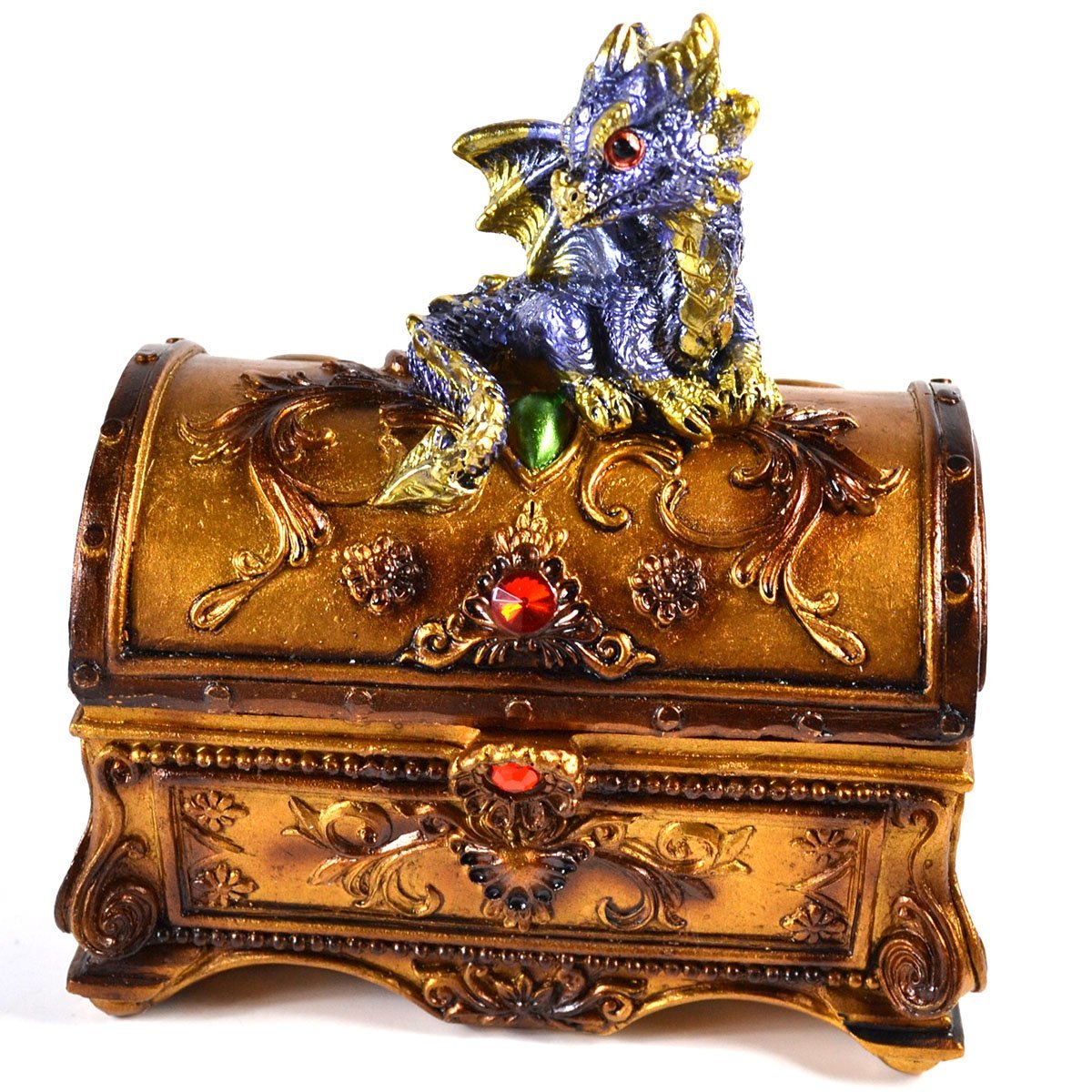 Dragon Treasure Chest Keepsake Box 3" x 4 1/2"