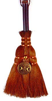 9 1/2" Celtic Triple Goddess Altar Broom
