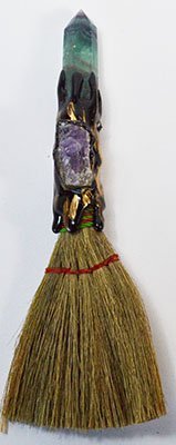 7" Amethyst Crystal Broom