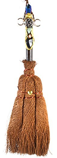 12 1/2" Triple Moon Crystal Altar Broom