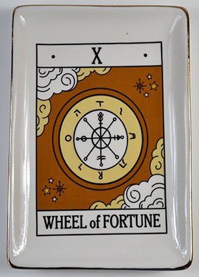 Wheel Of Fortune Tarot Dish 4 1/2" x 6 1/2"