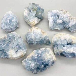 Celestite Flat 1.5-5" Approx. 11 lb Stone Specimens