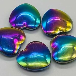 Rainbow Hematite Heart 1 3/4"