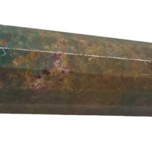 Double Terminated Bloodstone Point 2" 16 Faceted