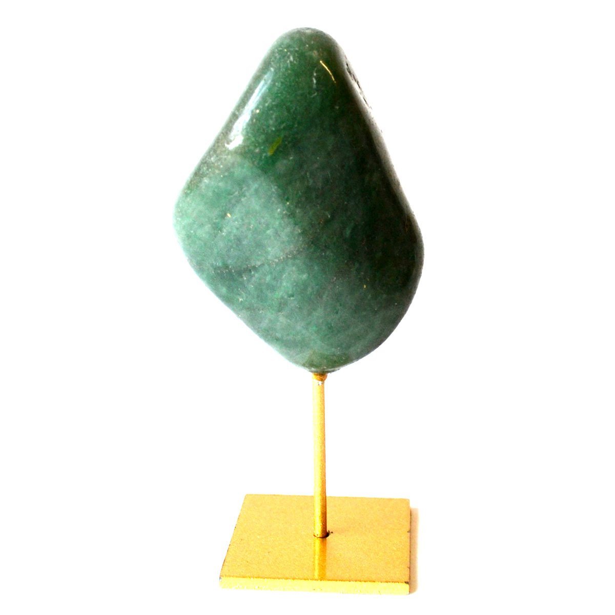 Red Agate On Gold Stand 2.75"