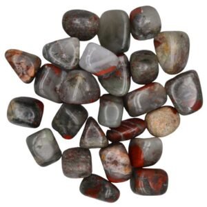 African Bloodstone Tumbled Stones 1 lb Approximate Weight