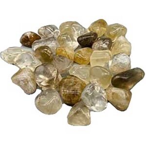1 lb Natural Citrine Tumbled Stones