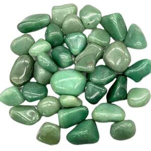 Green Aventurine Tumbled Stones 1 lb Bulk Stone