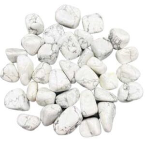 1 lb White Howlite Tumbled Stones