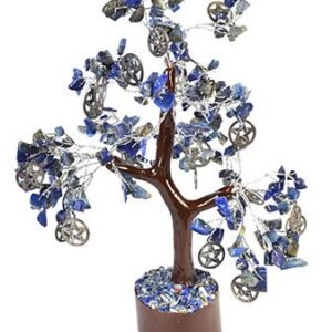 Lapis W Pentacles Gemstone Tree 300 Beads