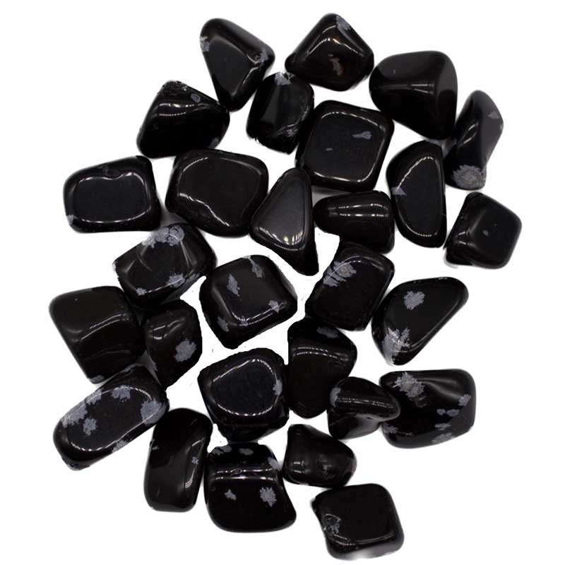 1 lb Snowflake Obsidian Tumbled Stones