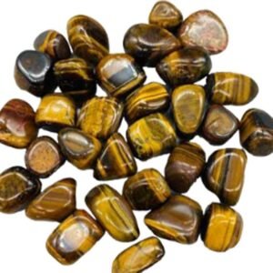 1 lb Yellow Tiger Eye Tumbled Stones