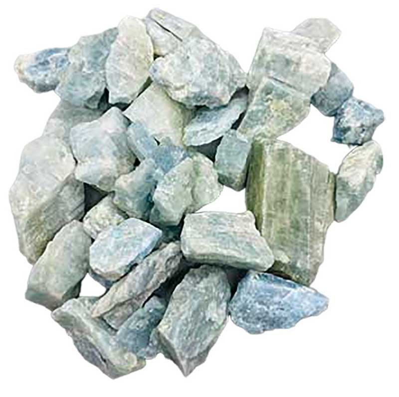 1 lb Blue Aquamarine Untumbled Stones