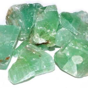 1 lb Green Calcite Untumbled Stones