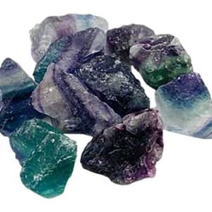 1 lb Rainbow Fluorite Untumbled Stones