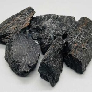 1 lb Black Tourmaline Untumbled Raw Stones