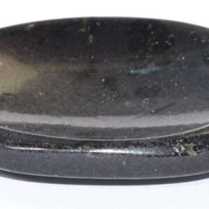 Black Tourmaline Worry Stone 1"