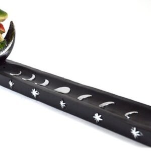 10" Mushroom Moon Resin Stick Incense Burner