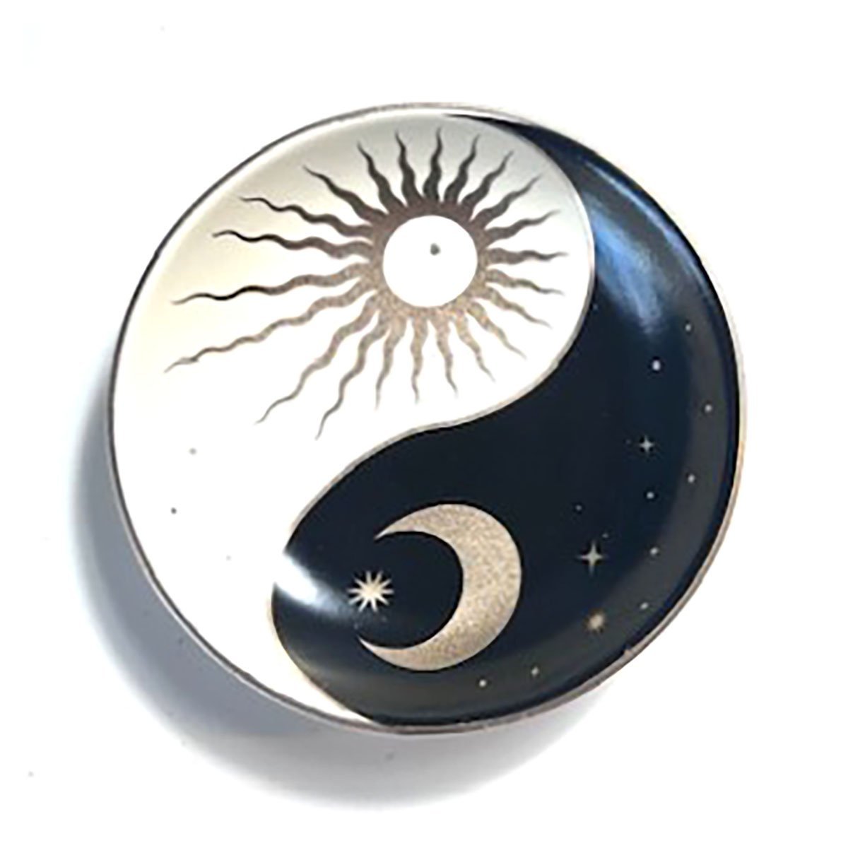 3 1/2" Yin Yang Ceramic Stick Incense Burner