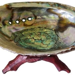 Abalone Shell Incense Burner With Stand 5"- 6"