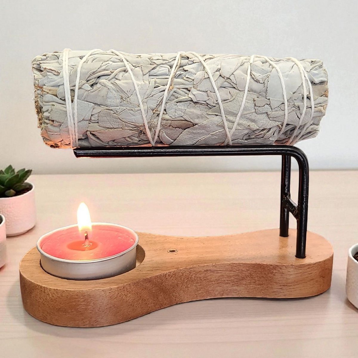 3-in-1 Sage Burner, Incense Holder & Candle Holder