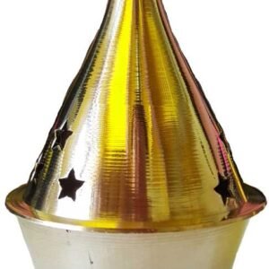 3" Brass And Resin Cone Incense Burner